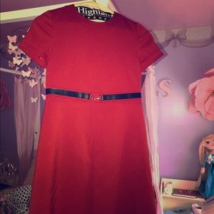 Gucci Girl’s Red Dress with Buckle